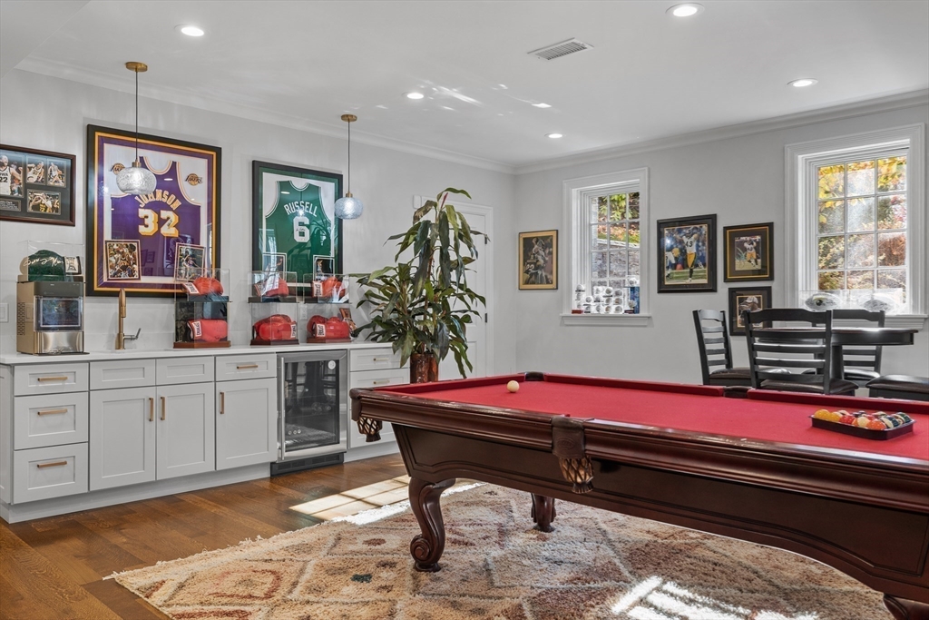 37 Radcliff Road Newton, MA 02468 - Photo 30 of 40 a room with furniture pool table and window