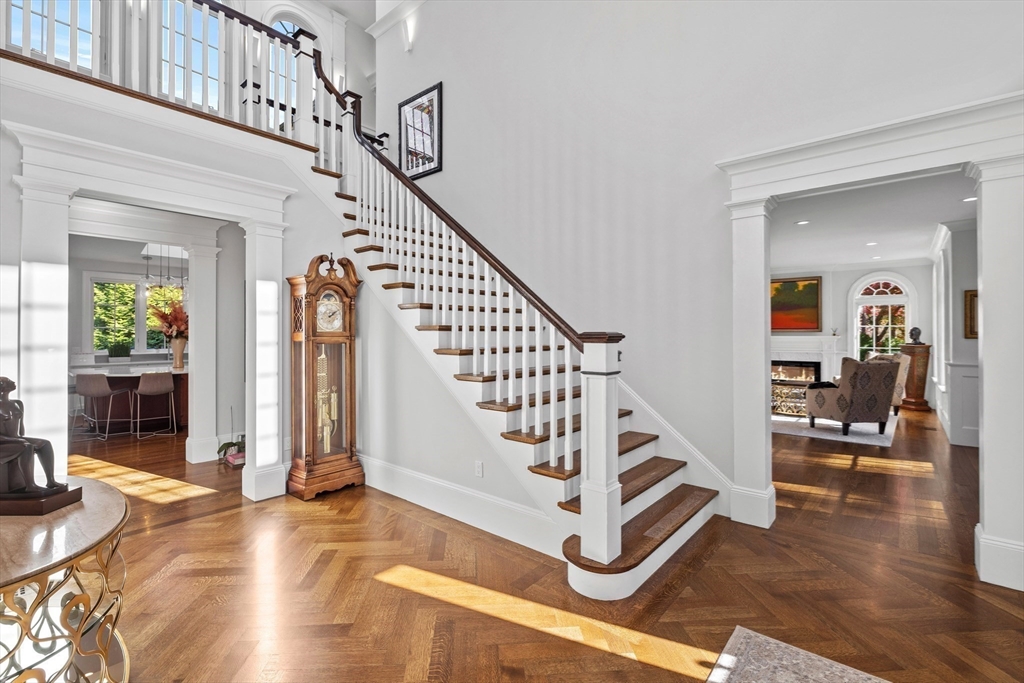 37 Radcliff Road Newton, MA 02468 - Photo 4 of 40 a view of entryway and hall with wooden floor