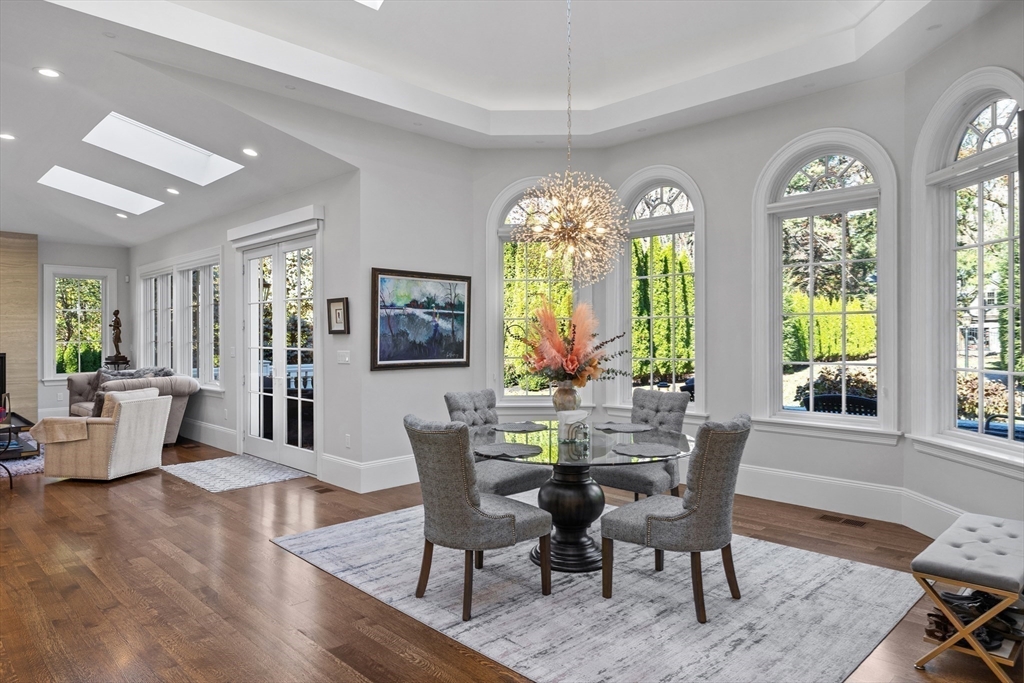 37 Radcliff Road Newton, MA 02468 - Photo 9 of 40 a view of a dining room with furniture window and wooden floor