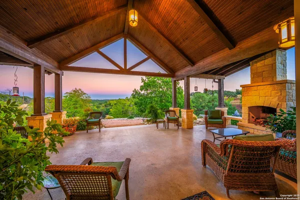 a outdoor space with patio lots of furniture