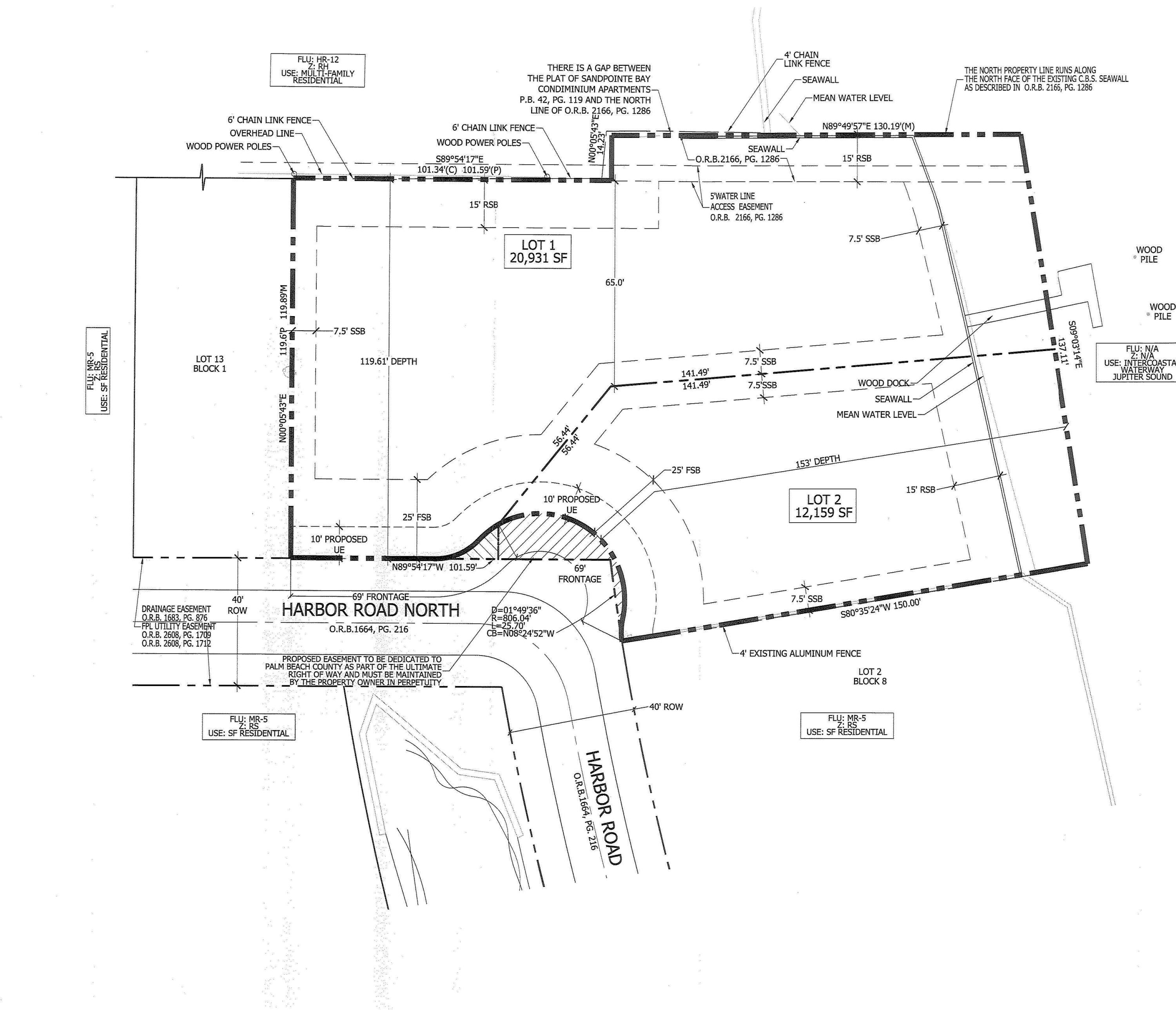 Lot 2 A Harbor Road Tequesta, FL 33469 - Photo 6 of 7 Side by Side Survey