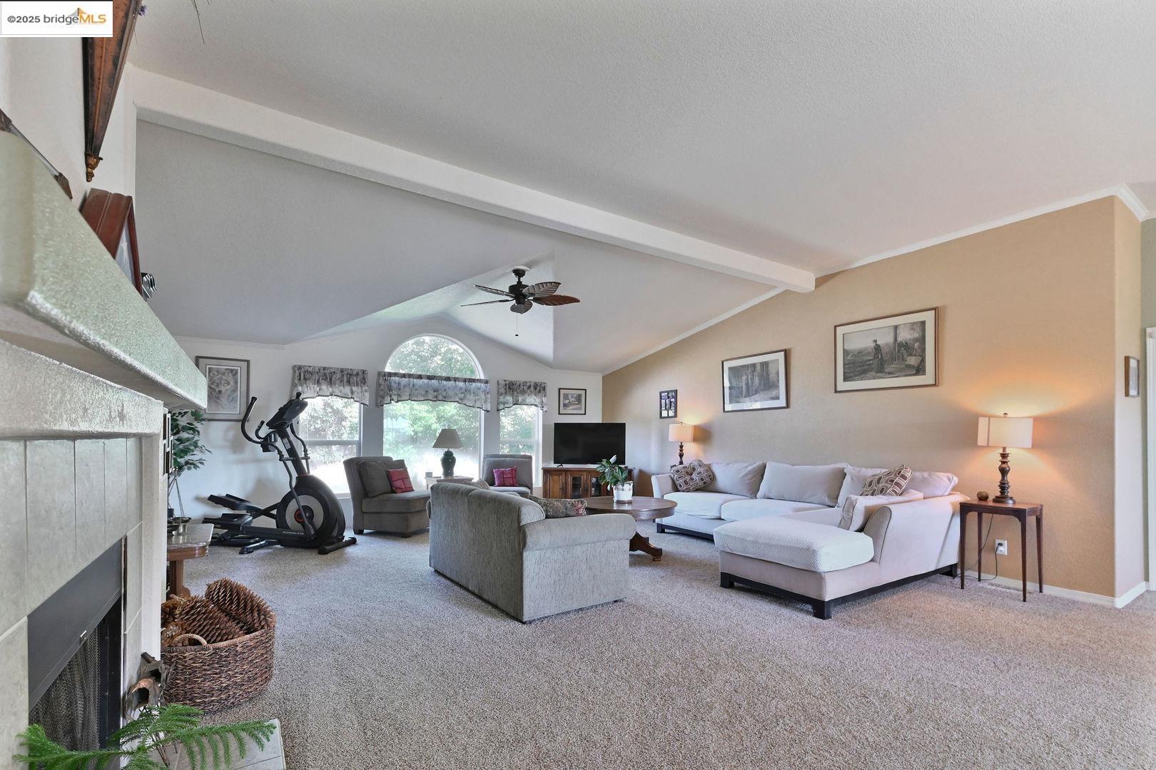 3770 Sheep Ranch Road Murphys, CA 95247 - Photo 15 of 60 a living room with furniture and a fireplace