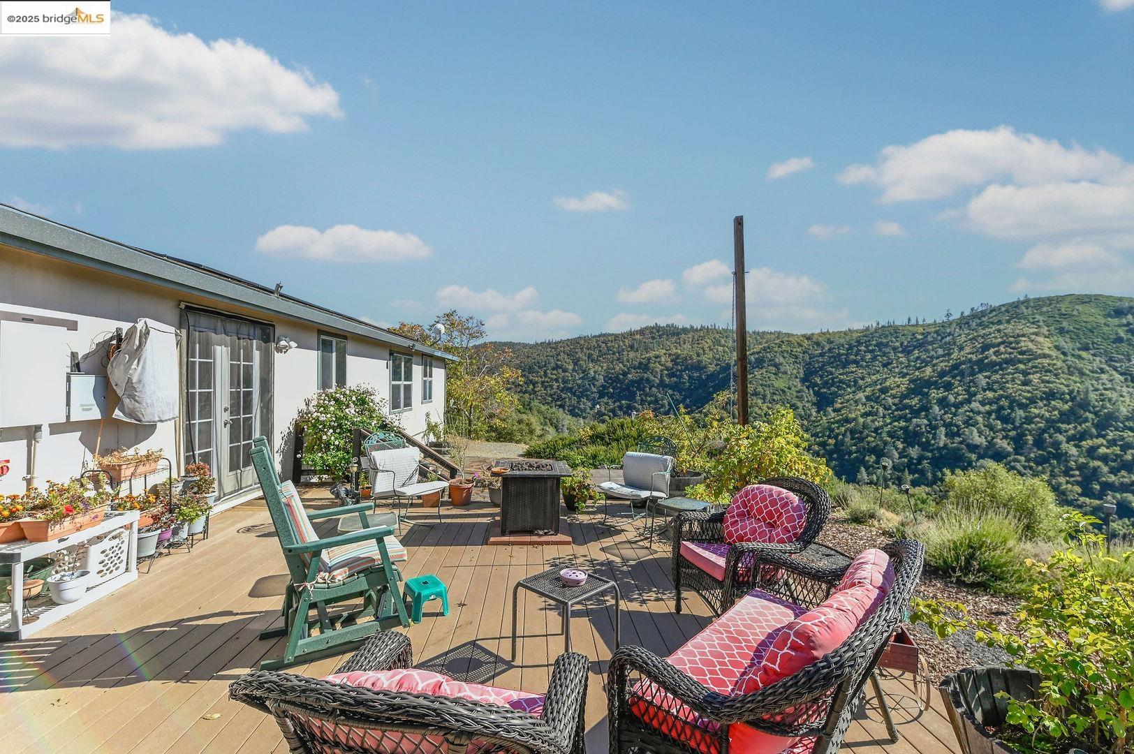 3770 Sheep Ranch Road Murphys, CA 95247 - Photo 40 of 60 a outdoor space with patio the couches and a potted plant