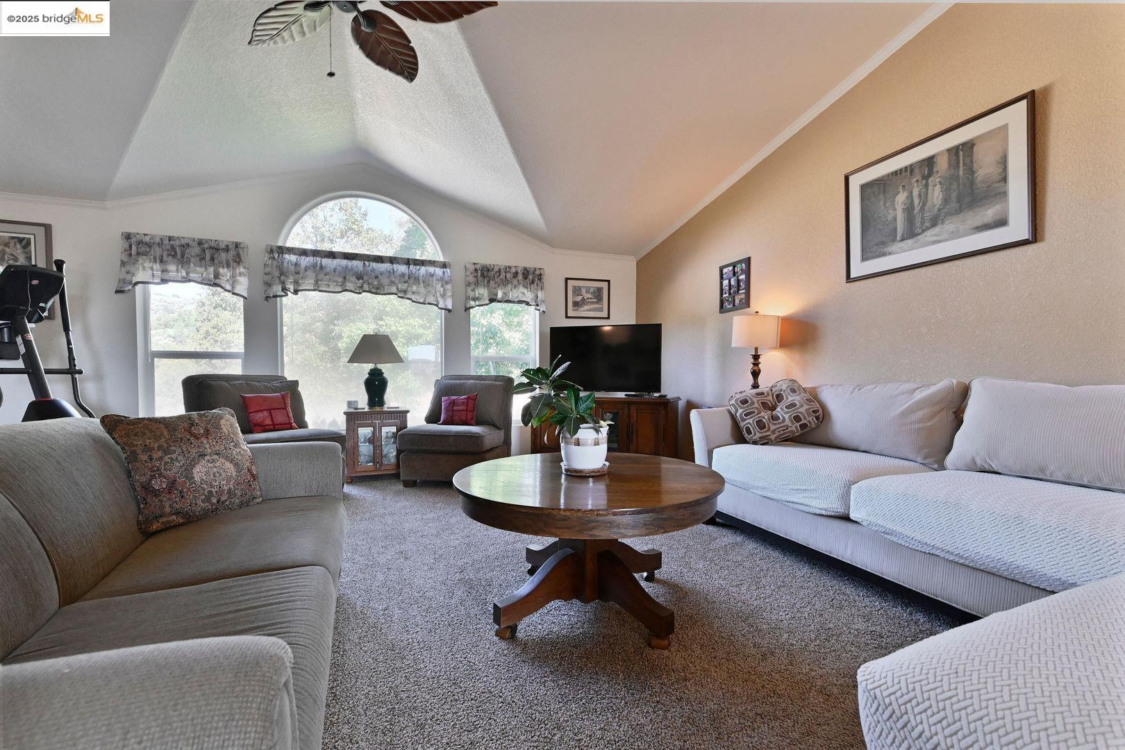 3770 Sheep Ranch Road Murphys, CA 95247 - Photo 5 of 60 a living room with furniture and a large window