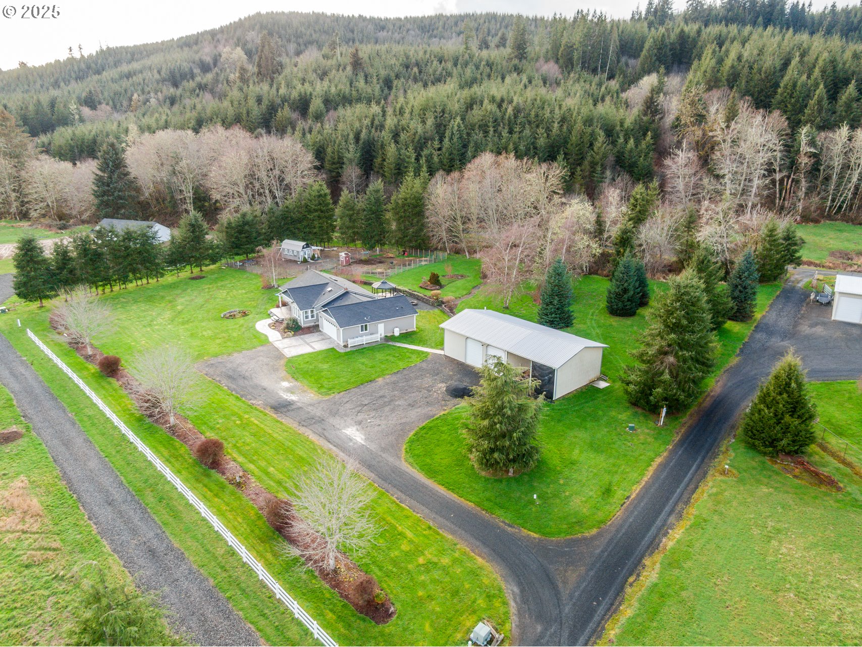 23 Elk Ridge Drive Cathlamet, WA 98612 - Photo 2 of 46 an aerial view of a backyard