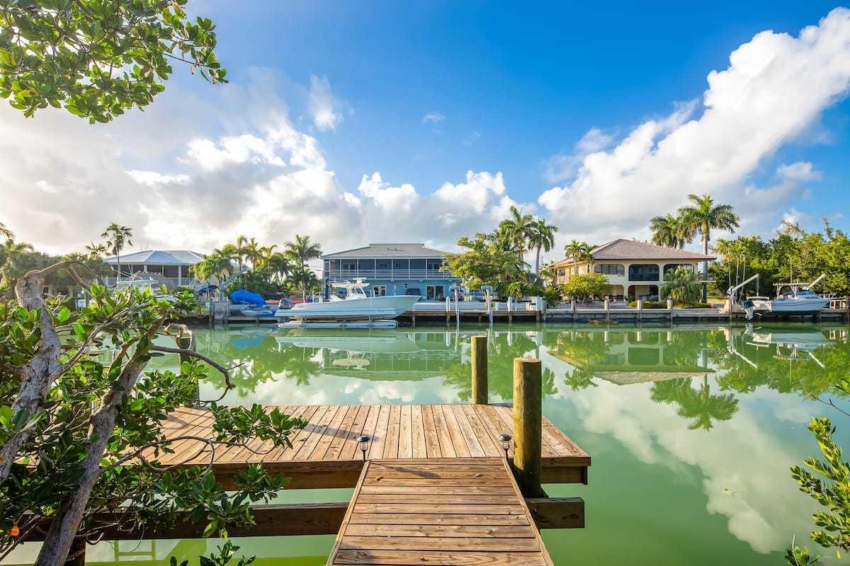 1495 Copa D Oro Marathon, FL 33050 - Photo 39 of 41 a view of a lake with a house in the background
