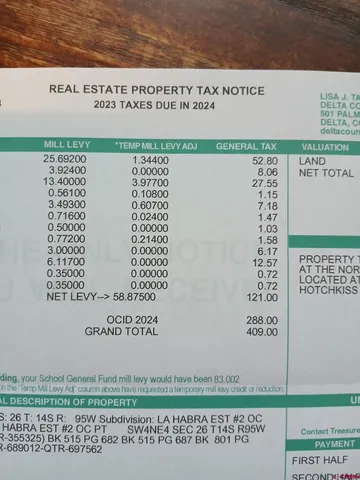 $28,000 | Lot 9 Lahabra Drive, Austin, CO 81410