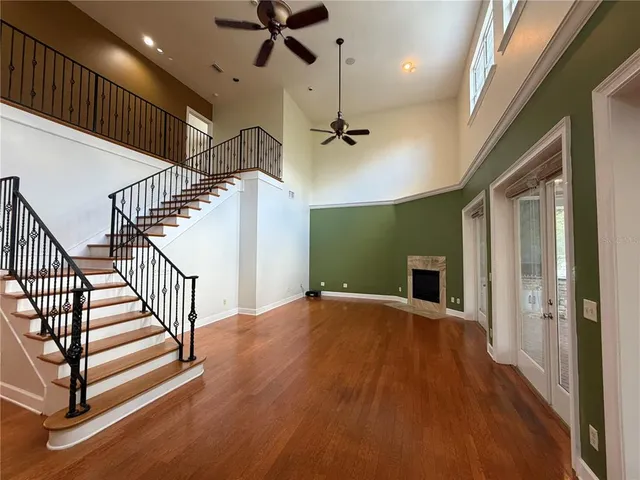 wooden floor in an empty room