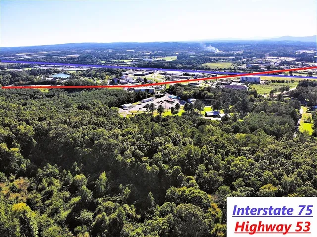 a view of city and mountain