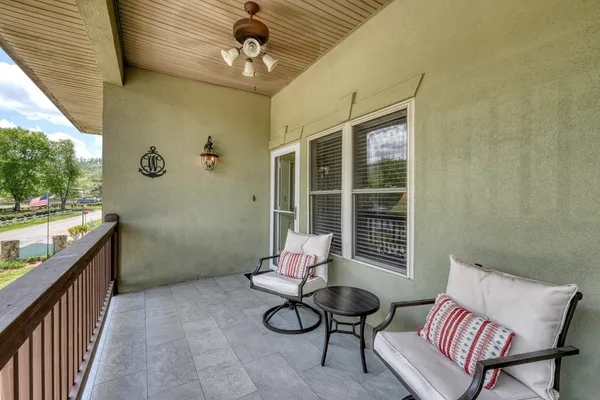 a room with furniture and window