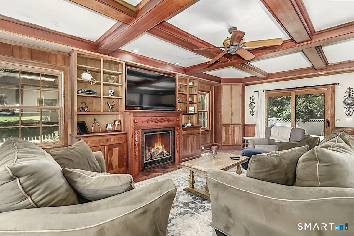 6 Elizabeth Street Newtown, CT 06470 - Photo 14 of 40 A Gas Fireplace is Handy for Cool Evenings