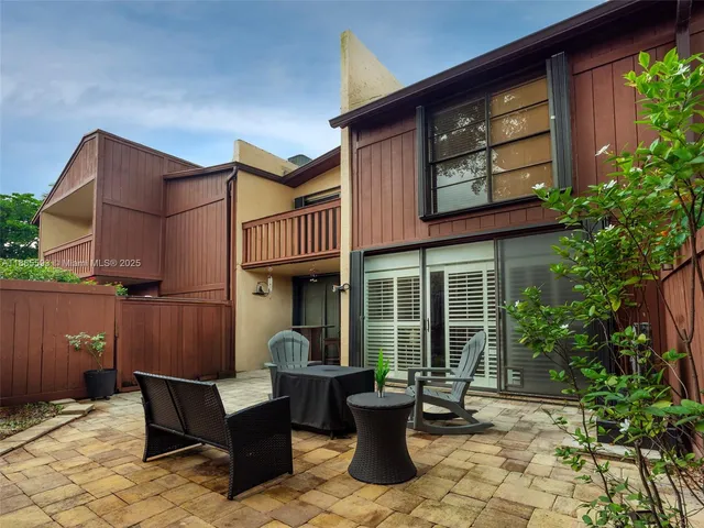 a house view with a seating space