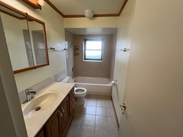 546 Yarmouth Road Elk Grove Village, IL 60007 - Photo 10 of 18 a bathroom with a sink a toilet and mirror