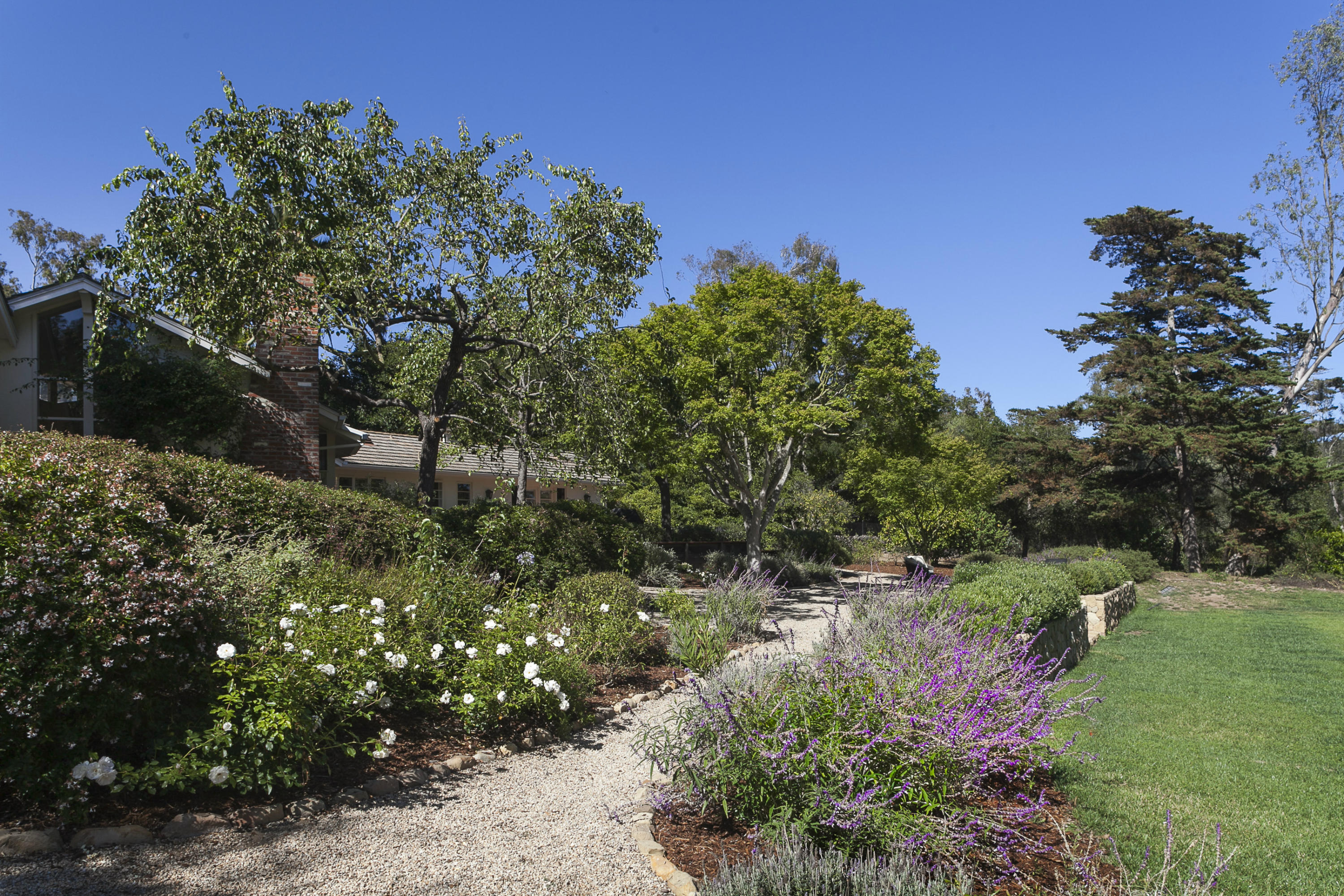 1381 East Valley Road Montecito, CA 93108 - Photo 13 of 13 a view of a garden with a tree