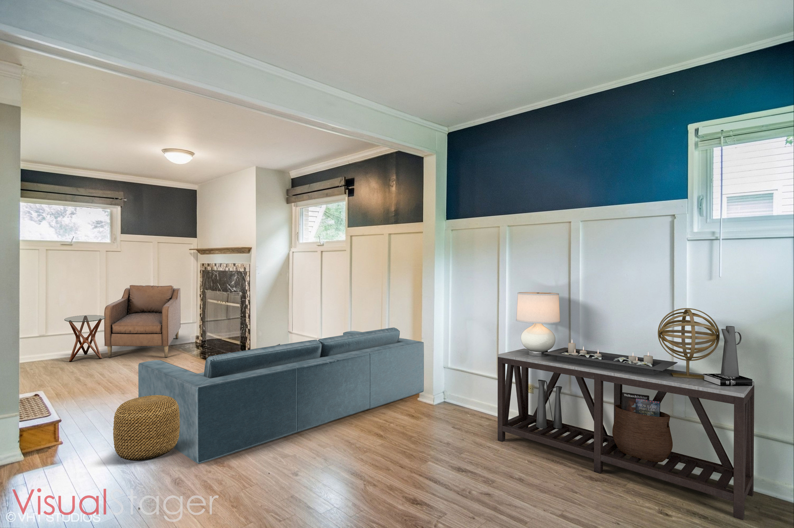 1009 Whitfield Road Northbrook, IL 60062 - Photo 11 of 25 a living room with furniture and a wooden floor