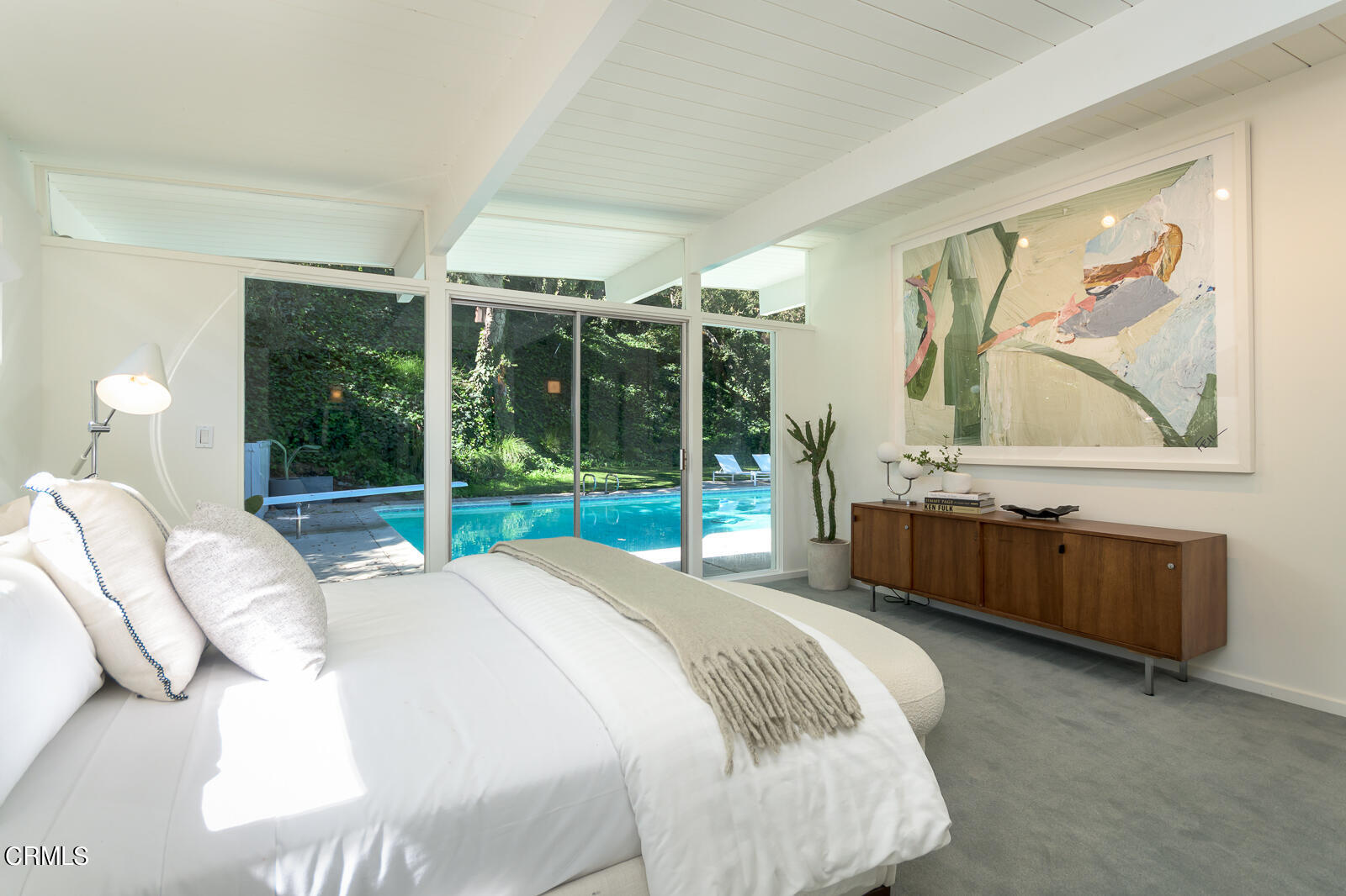 3525 El Lado Drive Glendale, CA 91208 - Photo 21 of 46 a bedroom with a bed and a painting on the wall