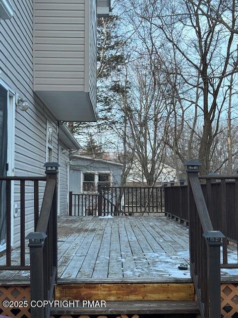 262 Overland Drive Long Pond, PA 18334 - Photo 25 of 27 a view of backyard with deck