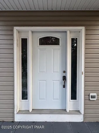 a front view of a house