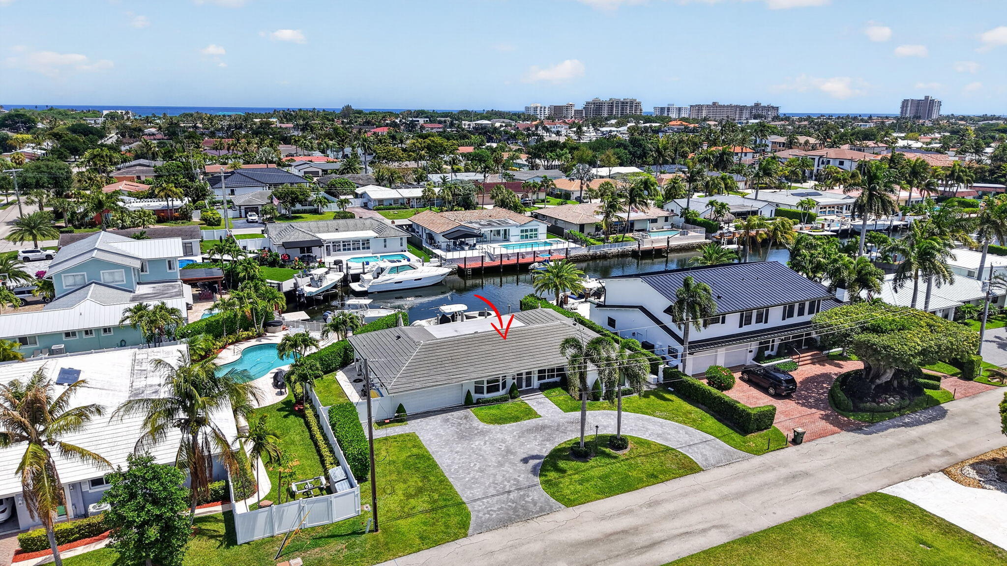 4460 Northeast 26th Avenue Lighthouse Point, FL 33064 - Photo 43 of 55 an aerial view of multiple house
