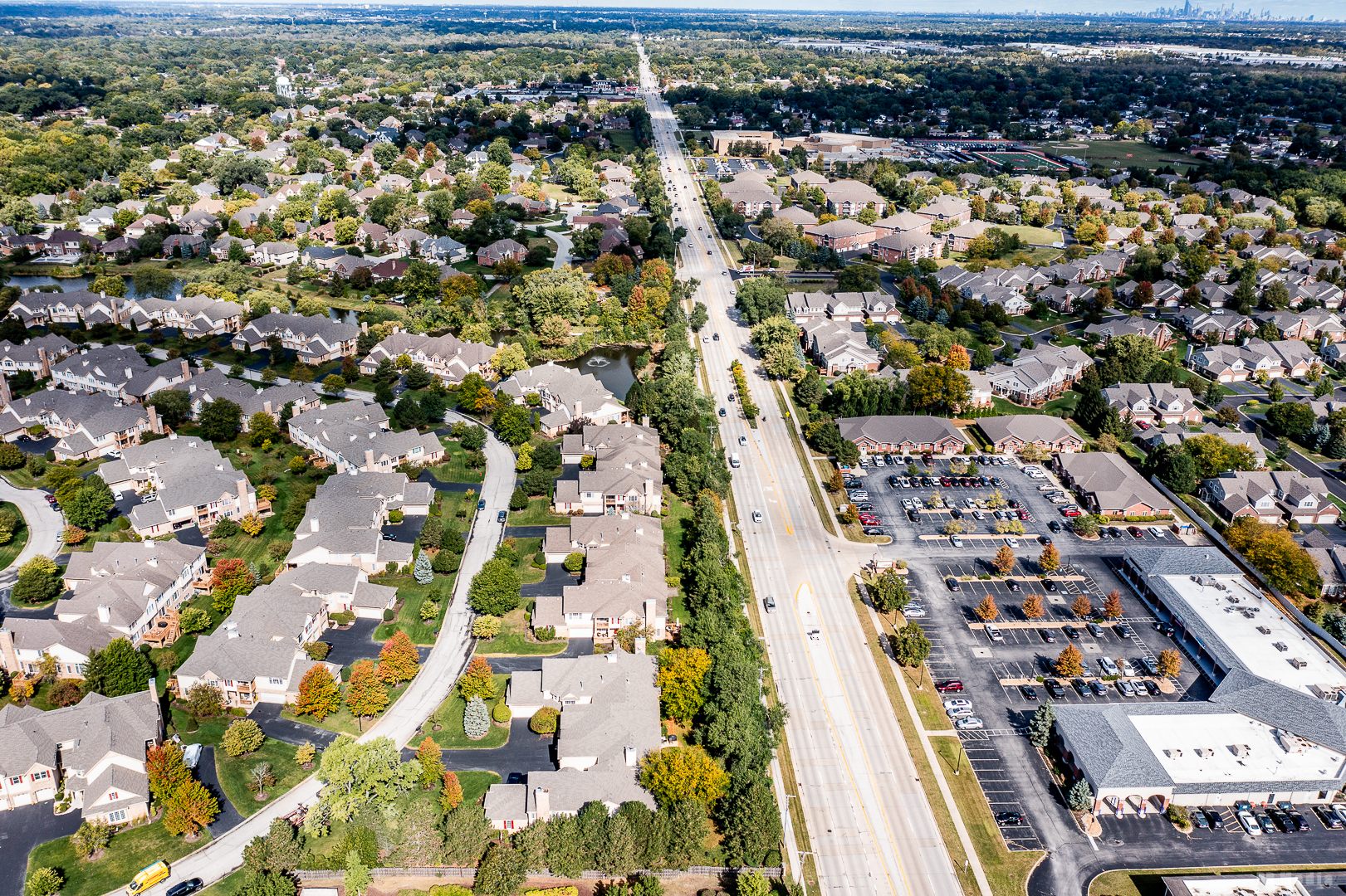 1603 Spyglass Circle Palos Heights, IL 60463 - Photo 40 of 51 an aerial view of residential houses with city view