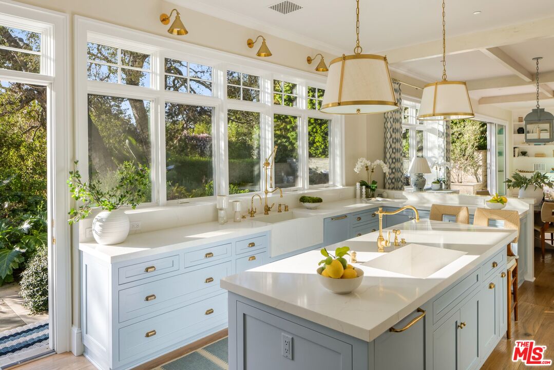 782 Ranch Lane Pacific Palisades, CA 90272 - Photo 19 of 53 a kitchen with a sink and a window