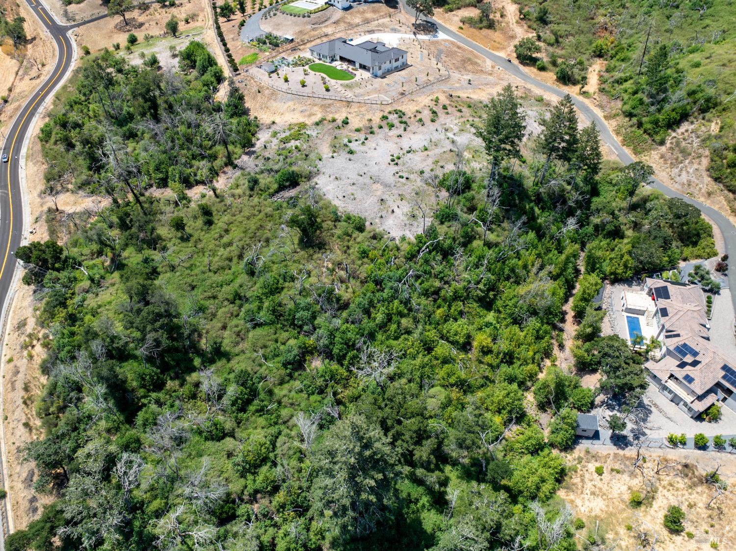 3926 Silver Fox Court Santa Rosa, CA 95403 - Photo 7 of 16 an aerial view of a house with a yard