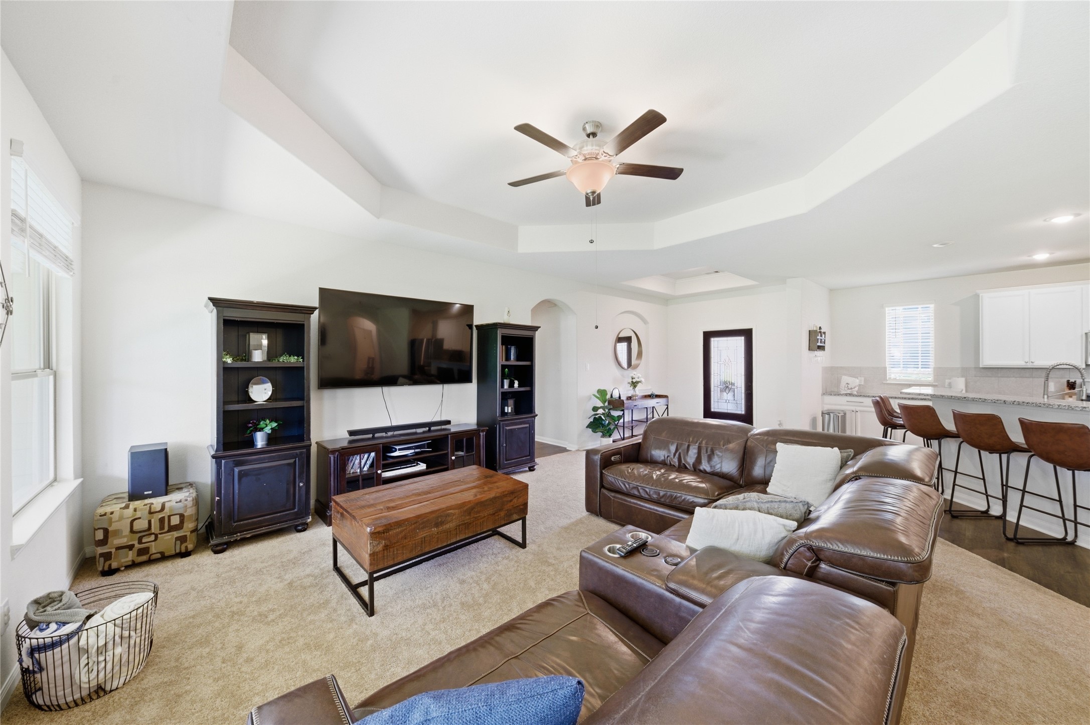 16536 Aransas Conroe, TX 77303 - Photo 8 of 40 a living room with furniture and a flat screen tv