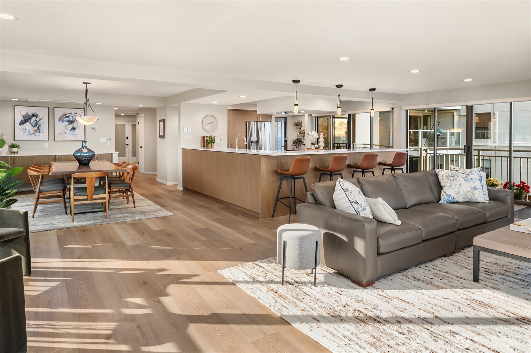 1111 Harbor Avenue Southwest, Unit 200 Seattle, WA 98116 - Photo 11 of 32 a living room with furniture and a table