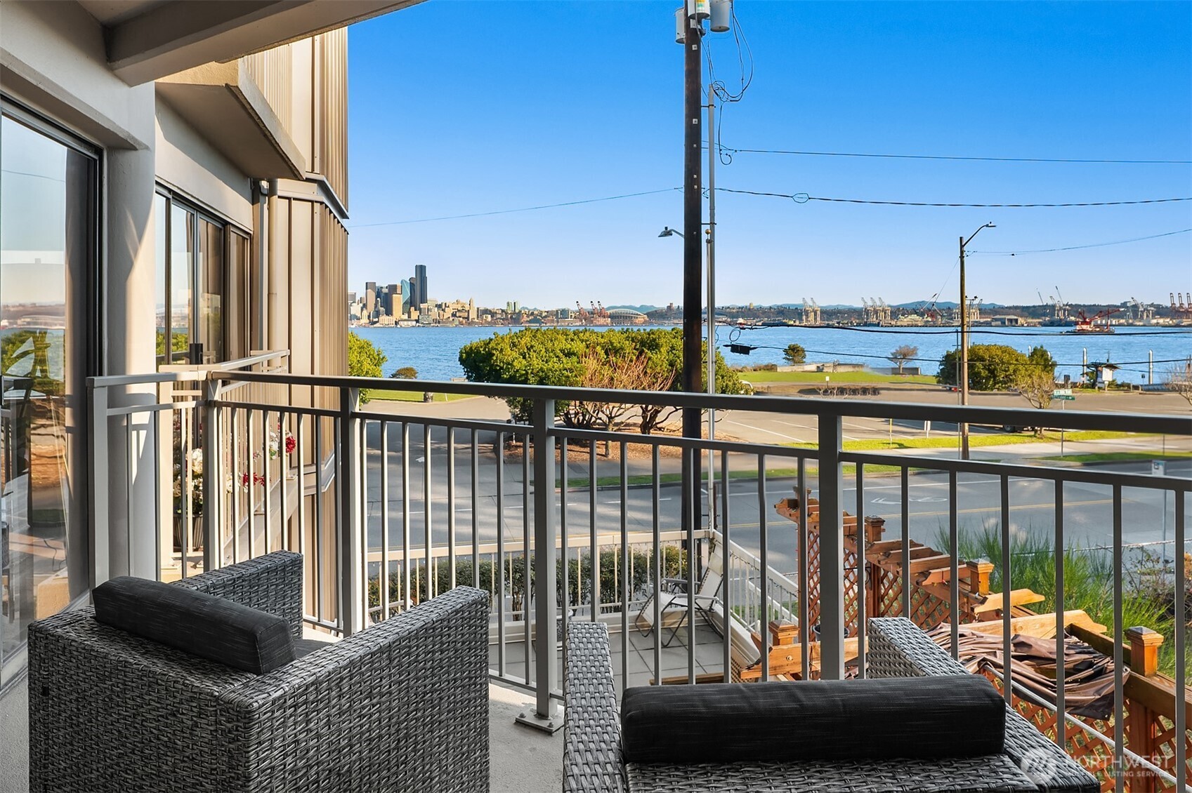 1111 Harbor Avenue Southwest, Unit 200 Seattle, WA 98116 - Photo 17 of 32 a view of balcony with couches