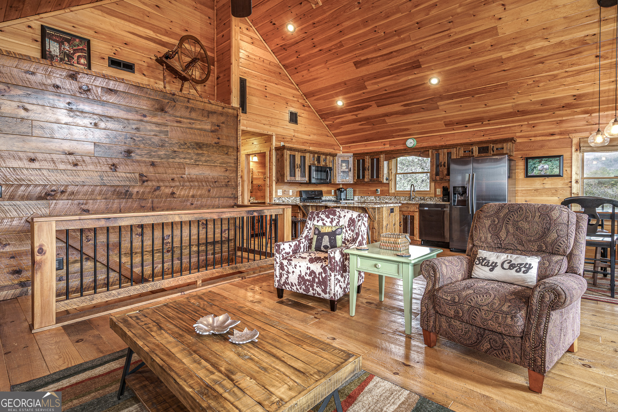 60 Silver Fox Circle Murphy, NC 28906 - Photo 5 of 48 a living room with furniture and wooden floor