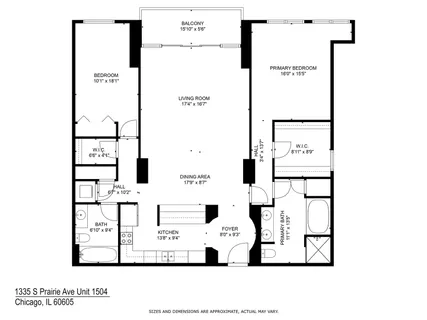 $639,000 | 1335 South Prairie Avenue, Unit 1504, Chicago, IL 60605