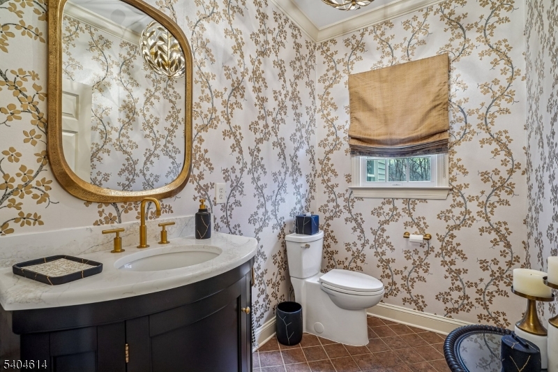 36 West Springtown Road Long Valley, NJ 07853 - Photo 21 of 50 a bathroom with a toilet a sink and a mirror