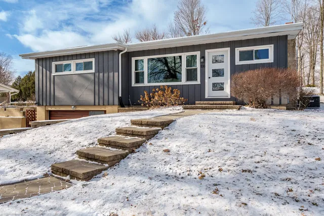 a backyard of a house