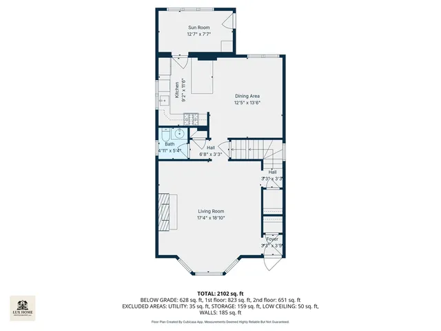 a picture of a bench in a white building