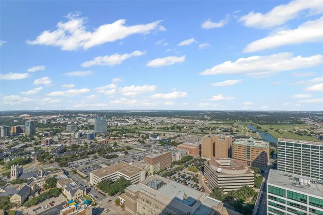 an aerial view of city