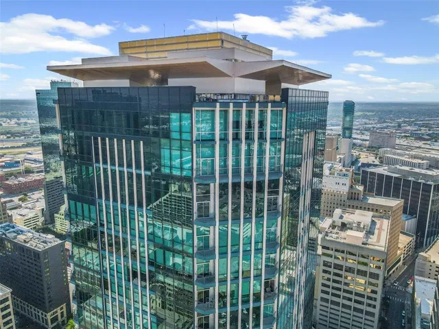 a view of a city from a balcony