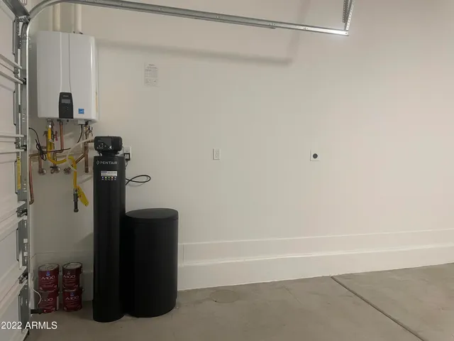 a couple of flower plants in front of house