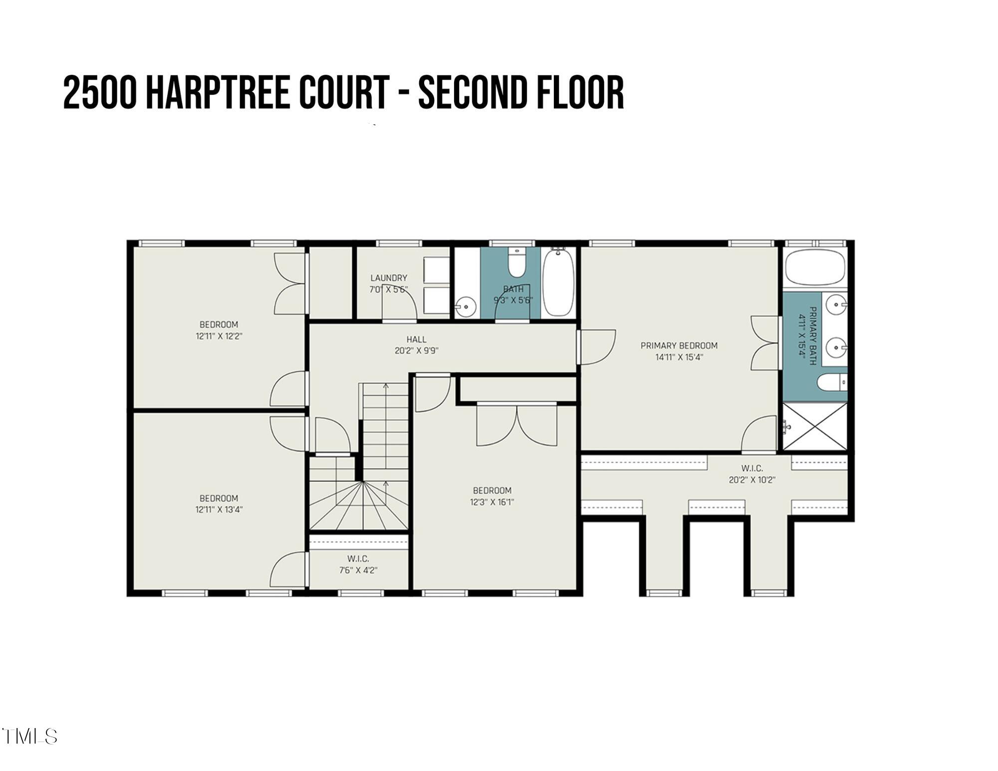 2500 Harptree Court Raleigh, NC 27613 - Photo 43 of 44 second floor