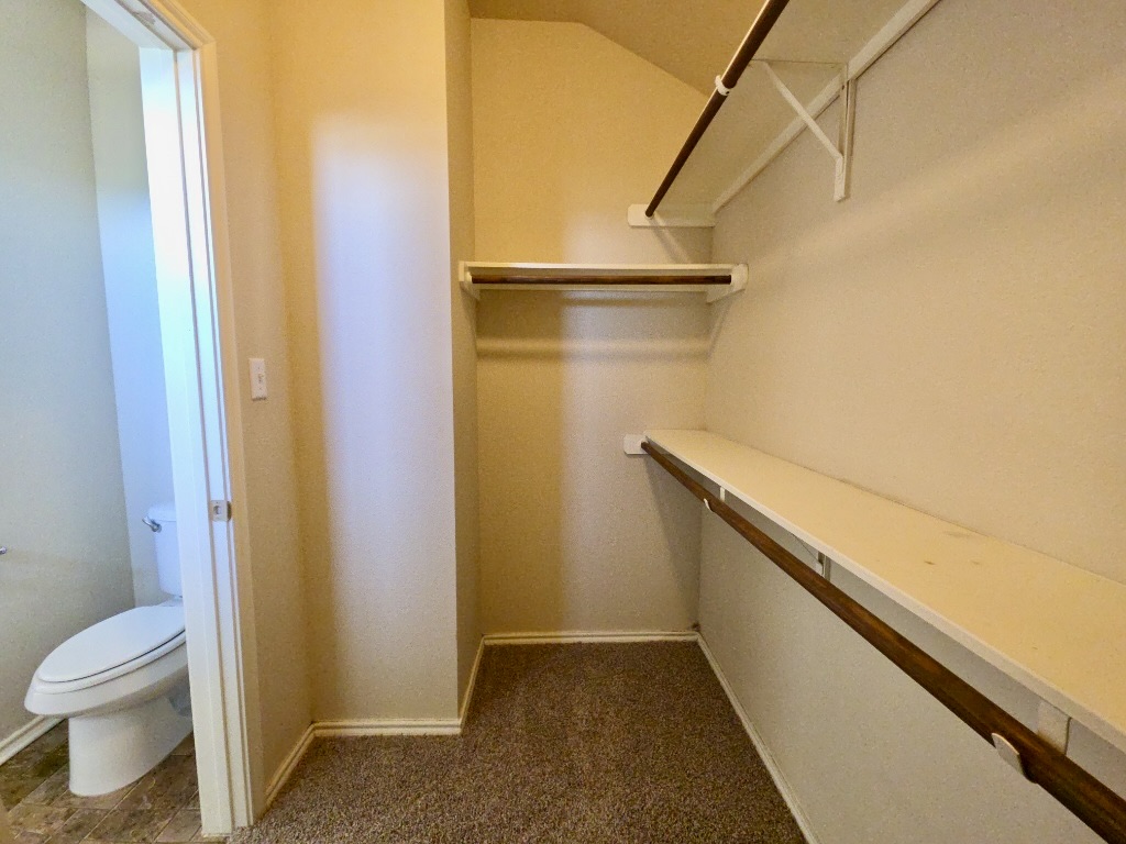 809 Yabers Court Austin, TX 78725 - Photo 18 of 29 Walk in closet featuring dark colored carpet