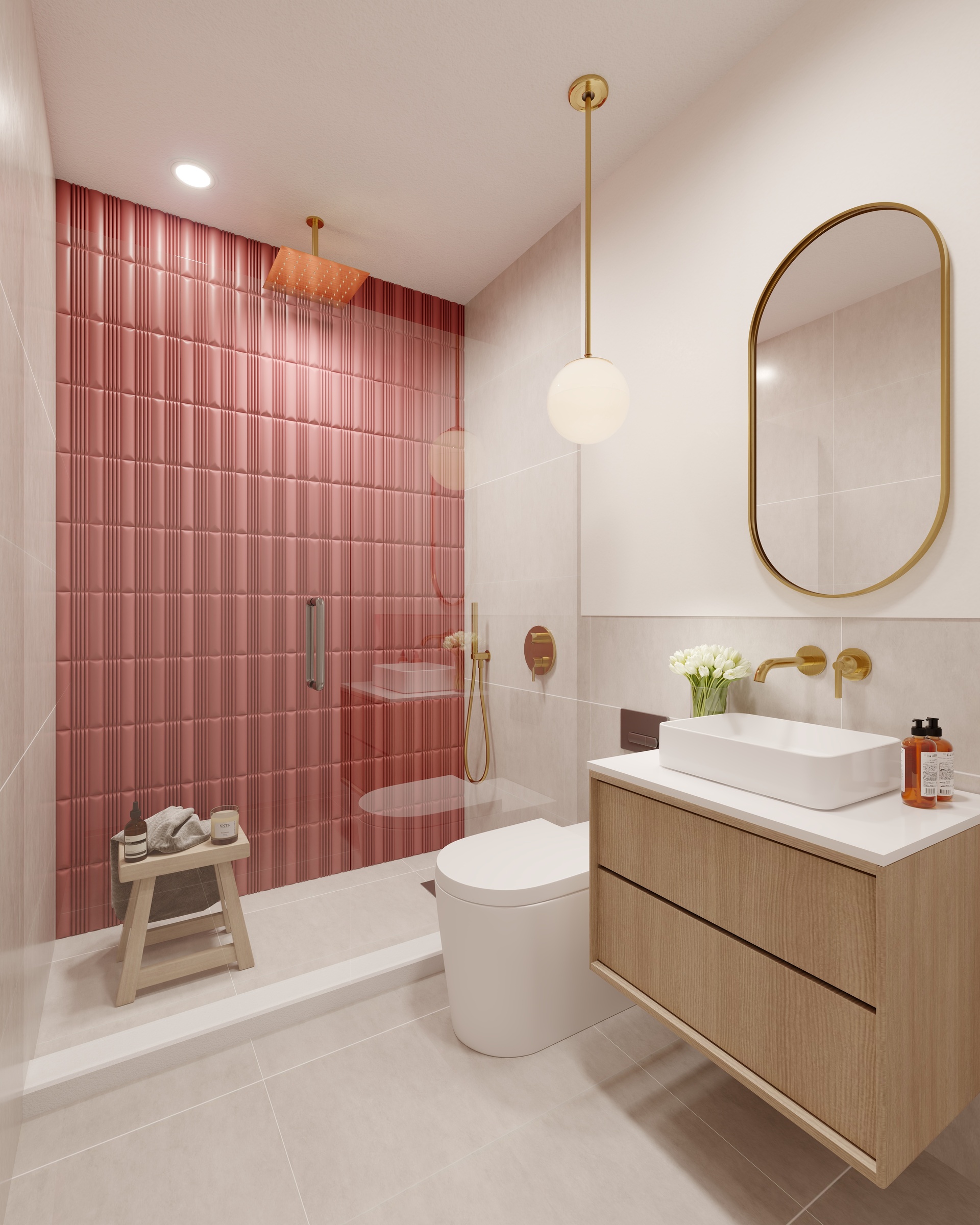 265 Weirfield Street, Unit GARDENA Brooklyn, NY 11221 - Photo 4 of 8 a bathroom with a sink a toilet and shower