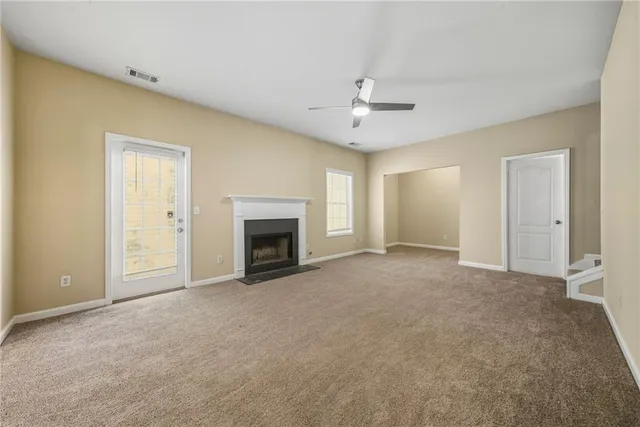 a view of an empty room