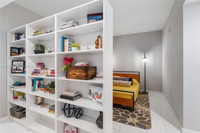 a room with storage and utility