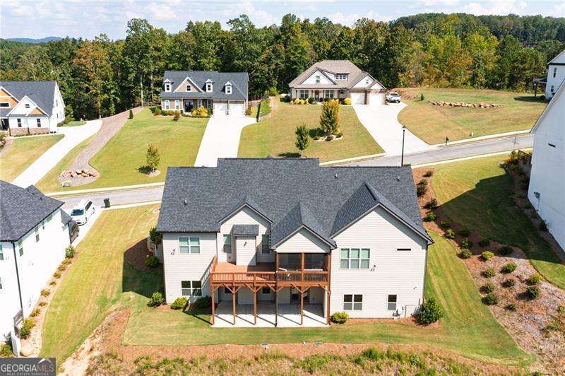 61 Roberson Drive White, GA 30184 - Photo 3 of 46 an aerial view of a house with a swimming pool