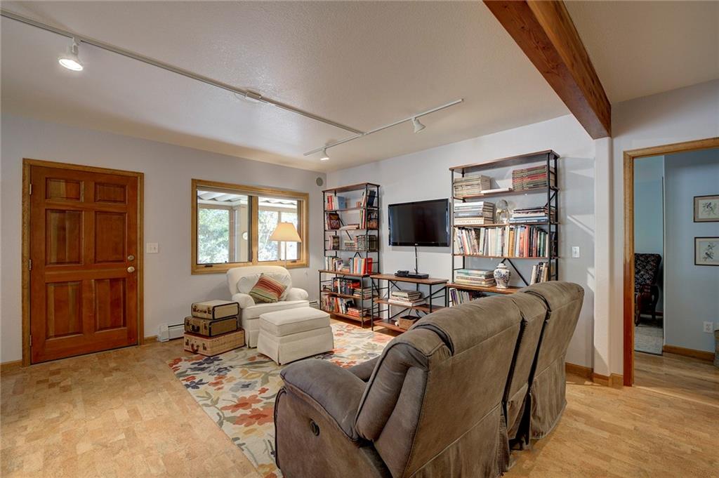78 Double Tree Road Bailey, CO 80421 - Photo 25 of 34 a living room with furniture flat screen tv and a window