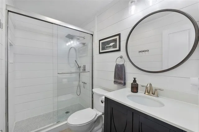 a view of a yard with an outdoor space