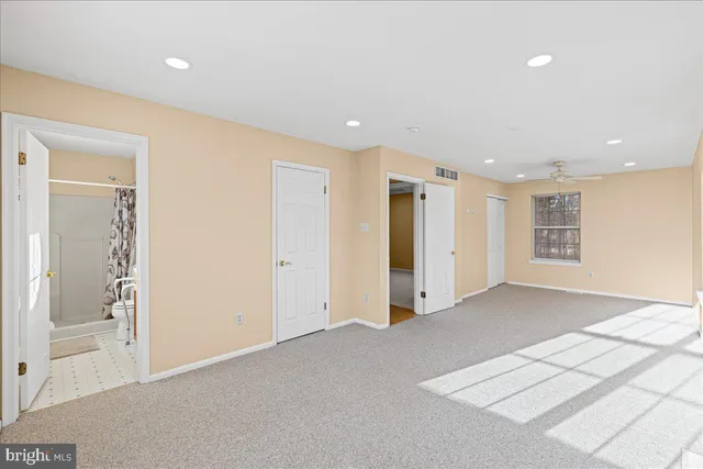 a view of an empty room