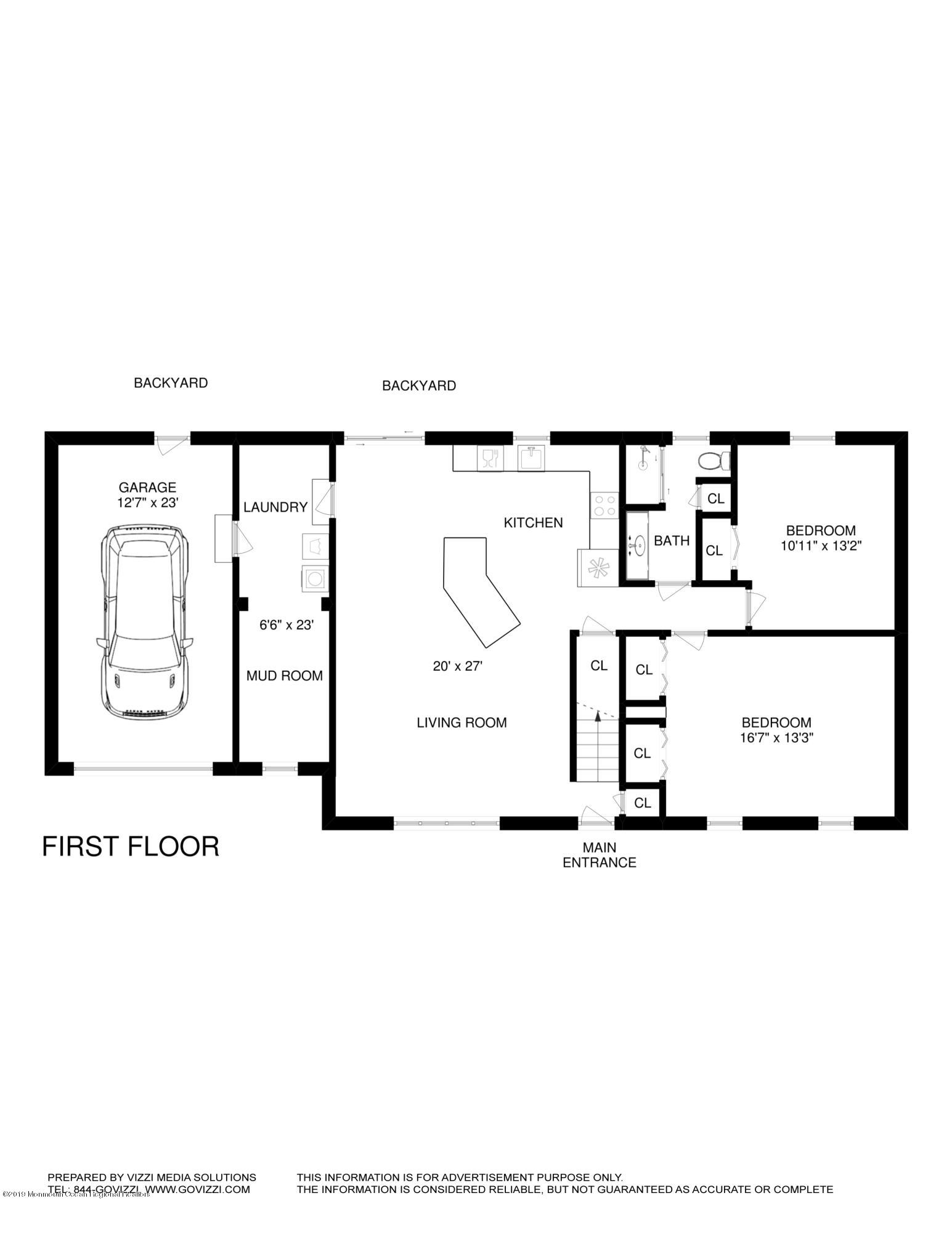 132 Mizzen Road Brick, NJ 08723 - Photo 40 of 41 a picture of a floor plan
