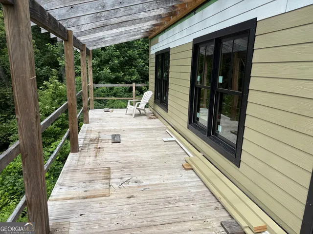 a outdoor space view with a sitting space