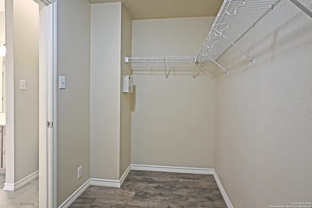 a view of walk in closet