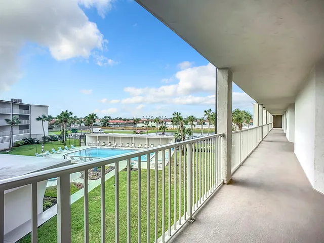 a view of city from a balcony